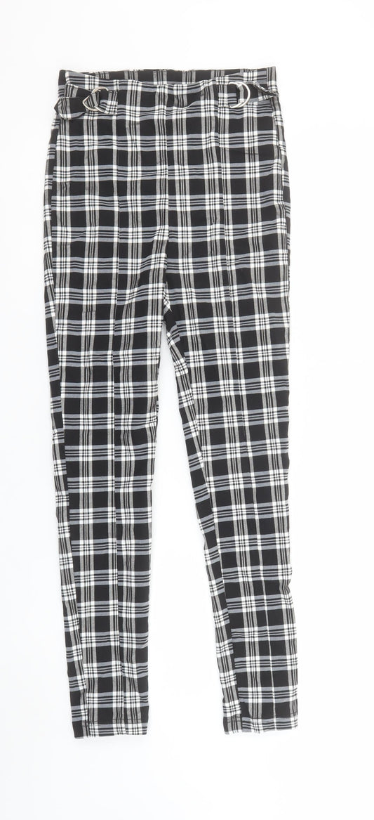 Womens UK Size M Bershka  Ankle Black Leggings