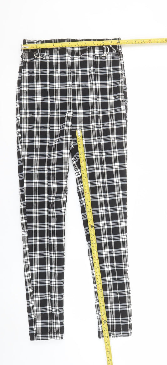 Womens UK Size M Bershka  Ankle Black Leggings