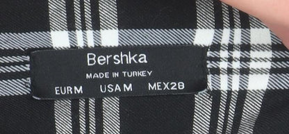 Womens UK Size M Bershka  Ankle Black Leggings