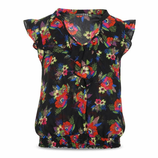 Womens UK Size 10 Atmosphere Black Tunic Blouse