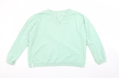 Womens UK Size 2XL bekkin Green Pullover Sweatshirt