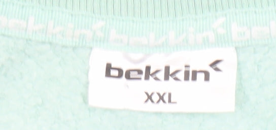 Womens UK Size 2XL bekkin Green Pullover Sweatshirt