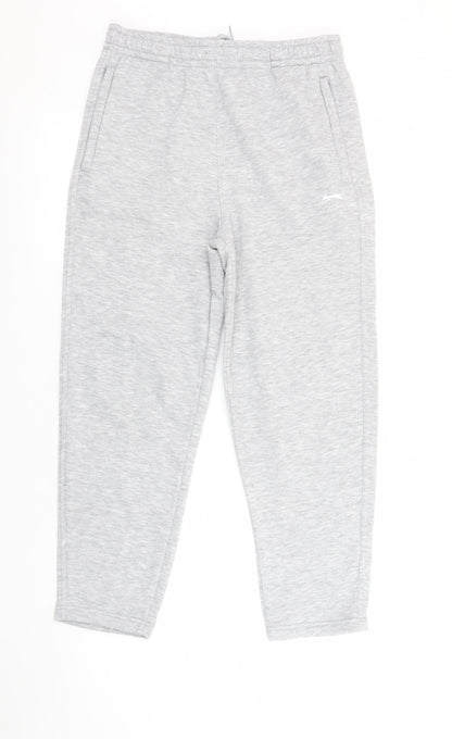 Boys UK Size 11-12 Years Slazenger Regular Fit Jogger Grey Trousers
