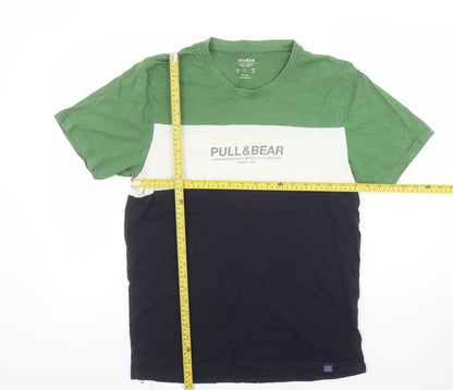 Mens UK Size M Pull & Bear Multicoloured  T-Shirt