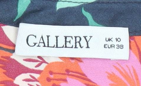 Womens UK Size 10 Gallery Multicoloured Tunic Blouse