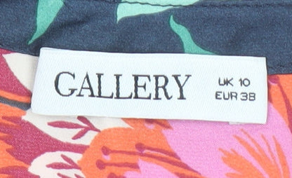 Womens UK Size 10 Gallery Multicoloured Tunic Blouse