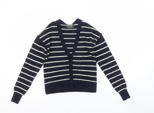 Womens UK Size 2XS Primark Blue Cardigan Jumper