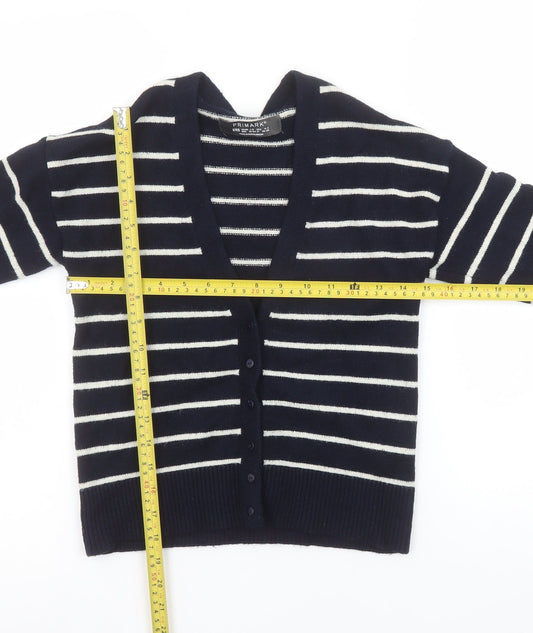 Womens UK Size 2XS Primark Blue Cardigan Jumper