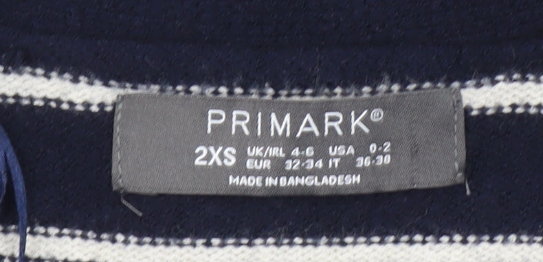 Womens UK Size 2XS Primark Blue Cardigan Jumper