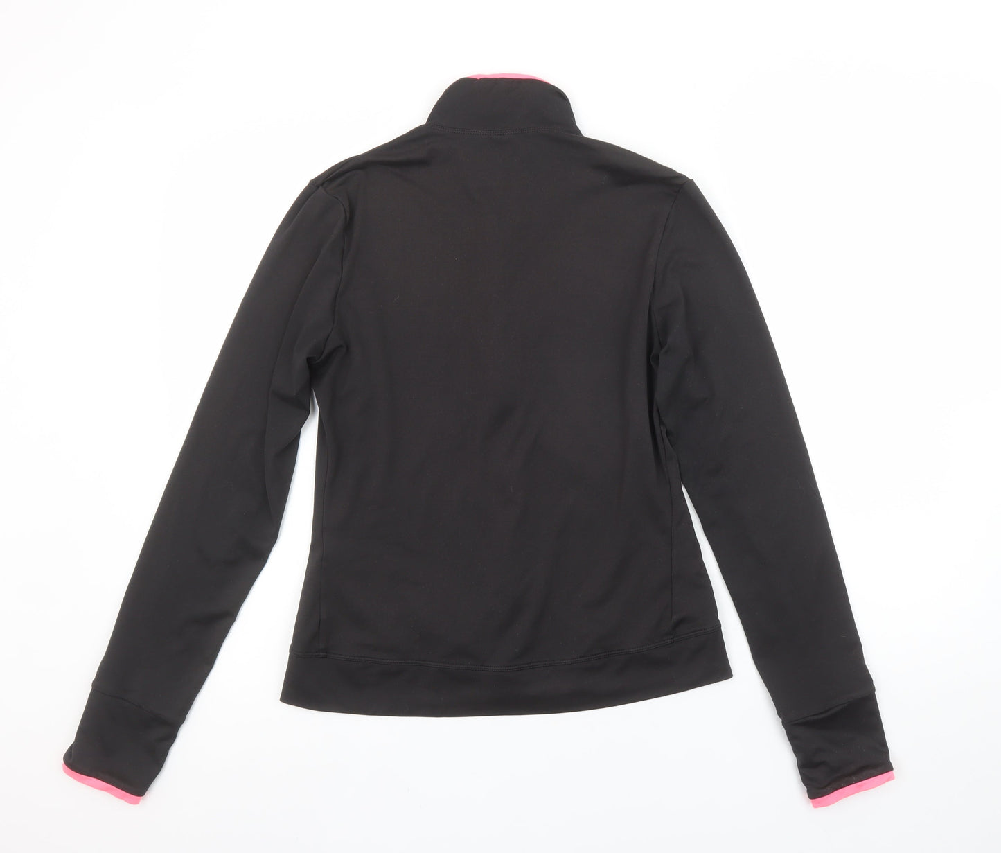 Womens UK Size XS DOMYOS Black Full Zip Sweatshirt