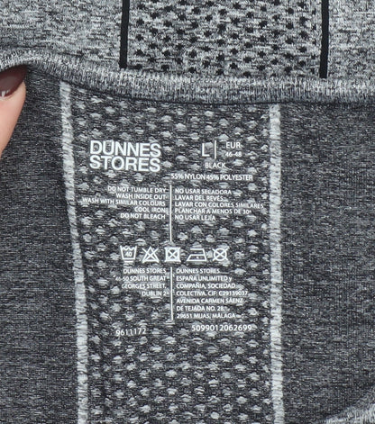 Womens UK Size L Dunnes Stores Grey Gym & Training Running & Jogging Yoga T-Shir