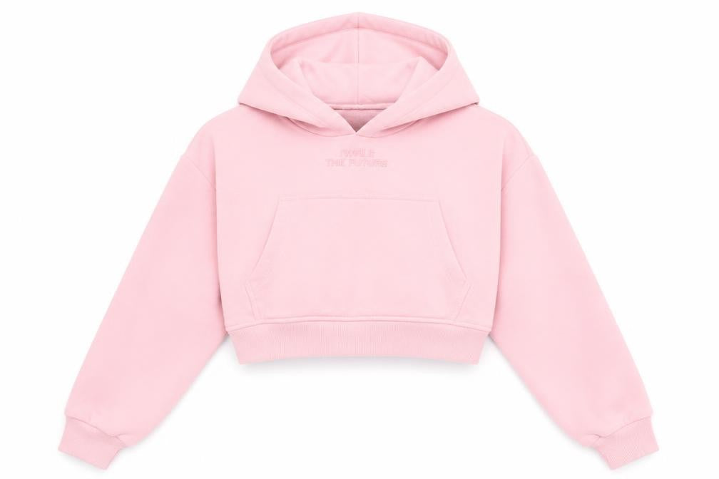 Womens UK Size L Bershka Pink Pullover Hoodie