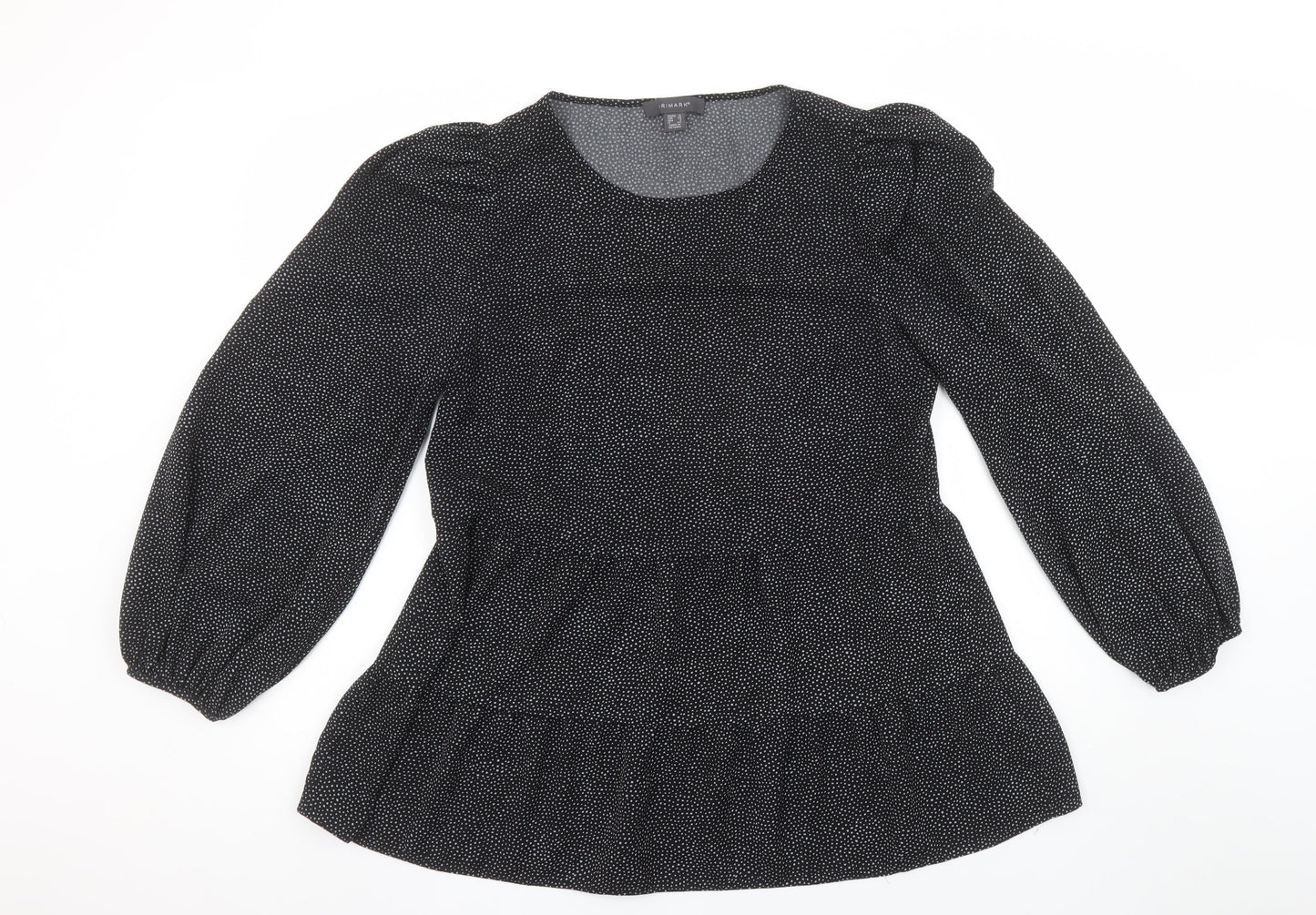 Womens UK Size 12 Primark Black Tunic Blouse