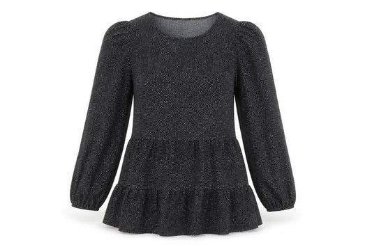 Womens UK Size 12 Primark Black Tunic Blouse