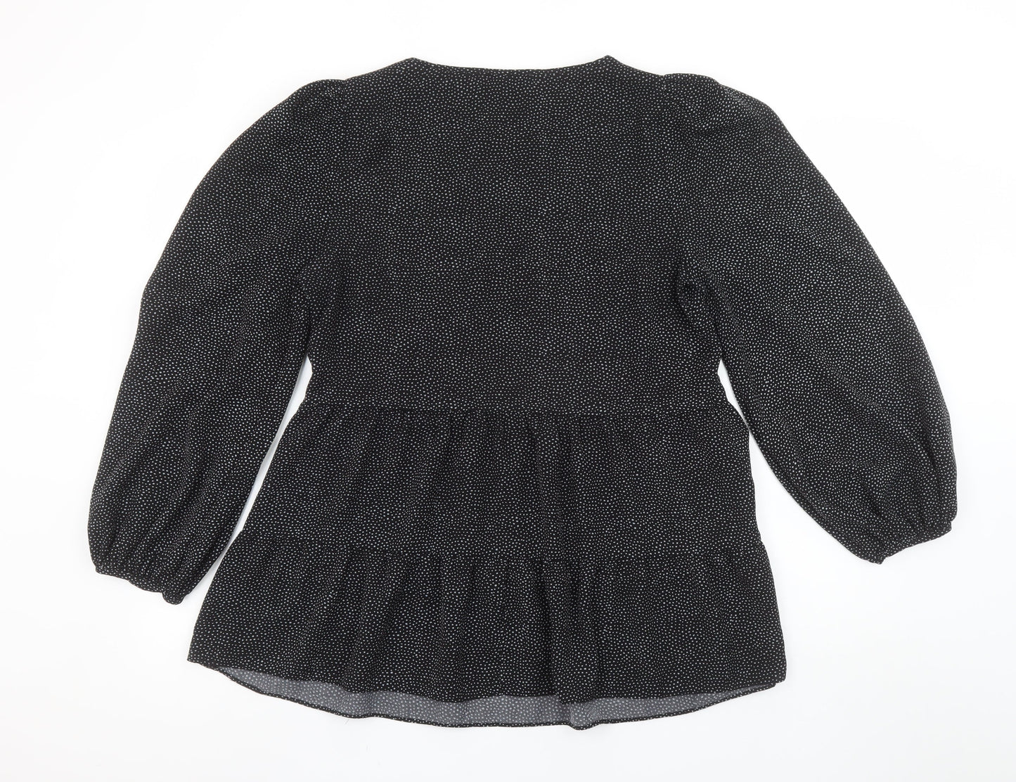 Womens UK Size 12 Primark Black Tunic Blouse