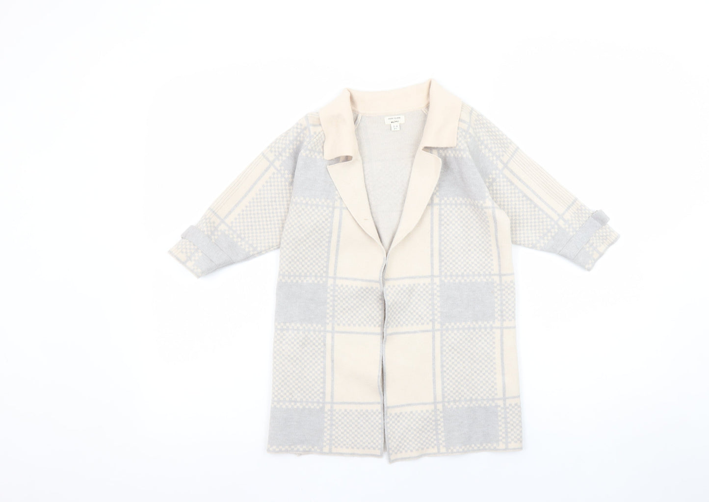 Girls UK Size 3-4 Years River Island Beige Cardigan Jumper