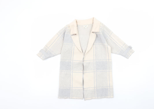 Girls UK Size 3-4 Years River Island Beige Cardigan Jumper