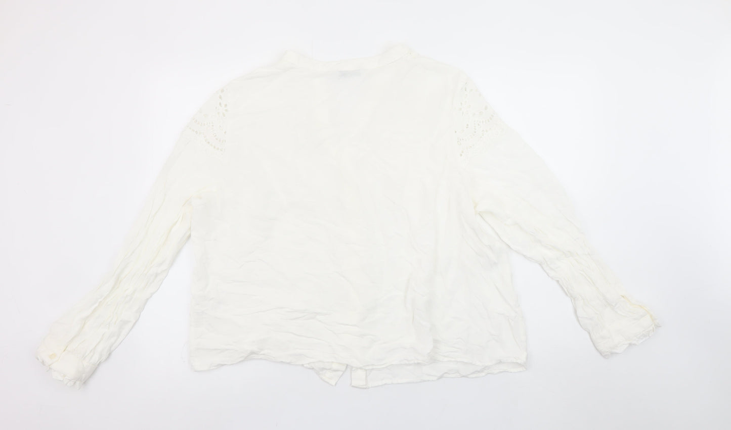 Womens UK Size 20 Gallery White Tunic Blouse