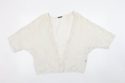Womens UK Size S Massimo Dutti Ivory Kimono Blouse