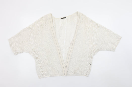 Womens UK Size S Massimo Dutti Ivory Kimono Blouse
