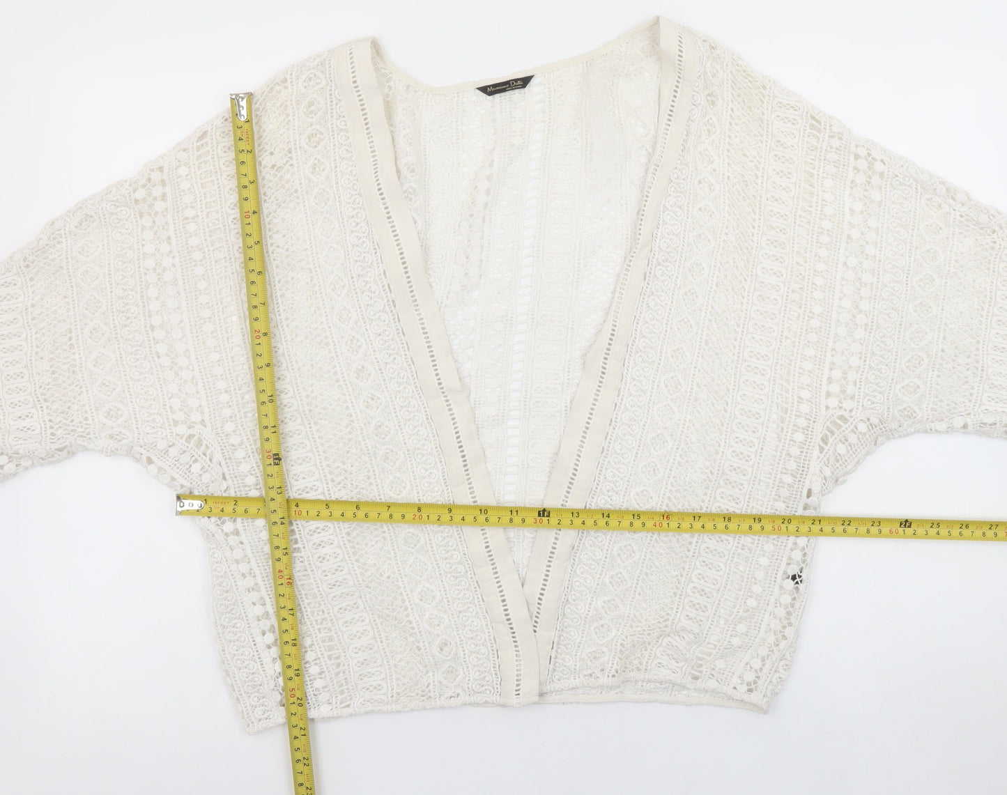 Womens UK Size S Massimo Dutti Ivory Kimono Blouse
