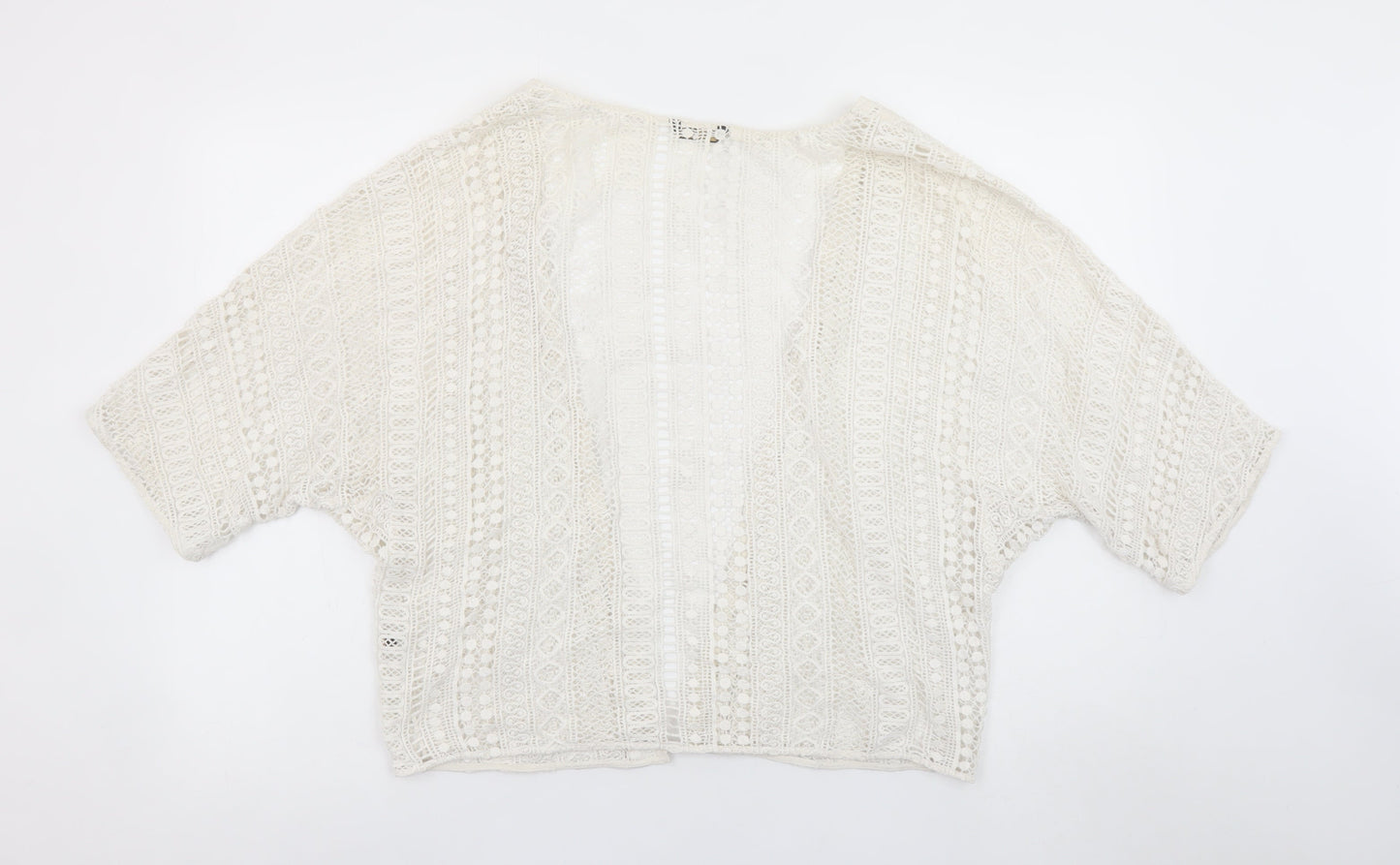 Womens UK Size S Massimo Dutti Ivory Kimono Blouse