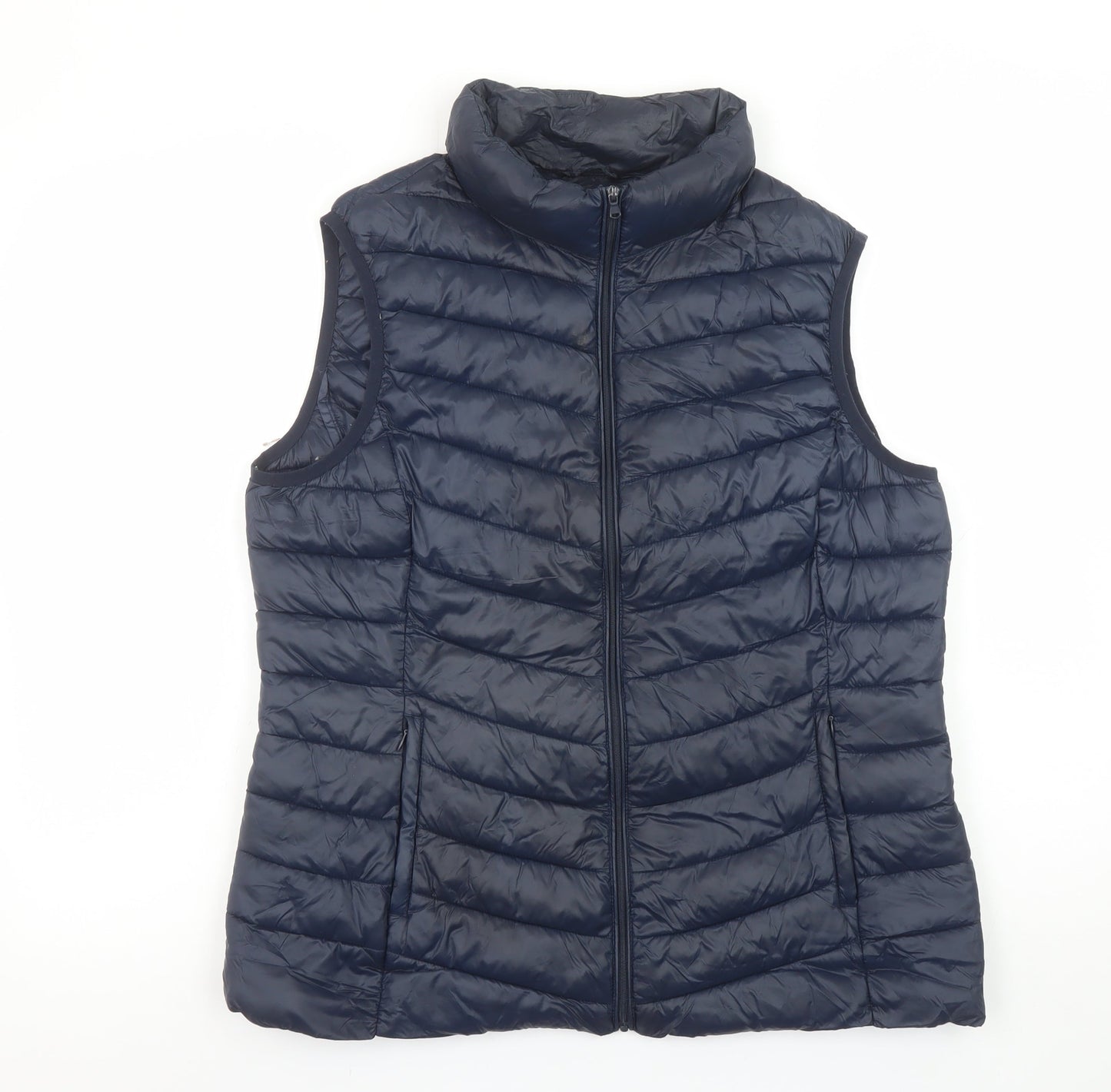 Mens UK Size M St. Bernard Blue Puffer Jacket