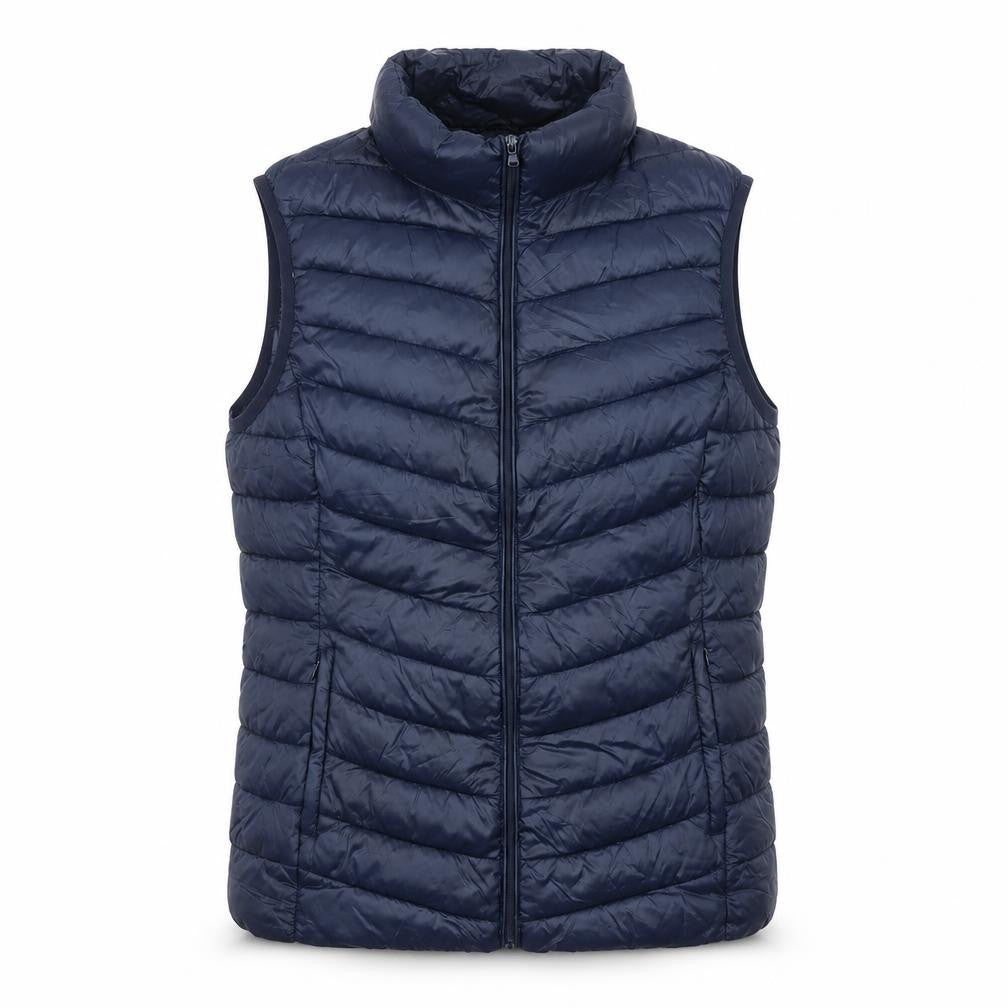 St Bernard Men's Blue Puffer Waistcoat Medium 40in Full Zip Lightweight