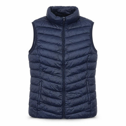 St Bernard Men's Blue Puffer Waistcoat Medium 40in Full Zip Lightweight
