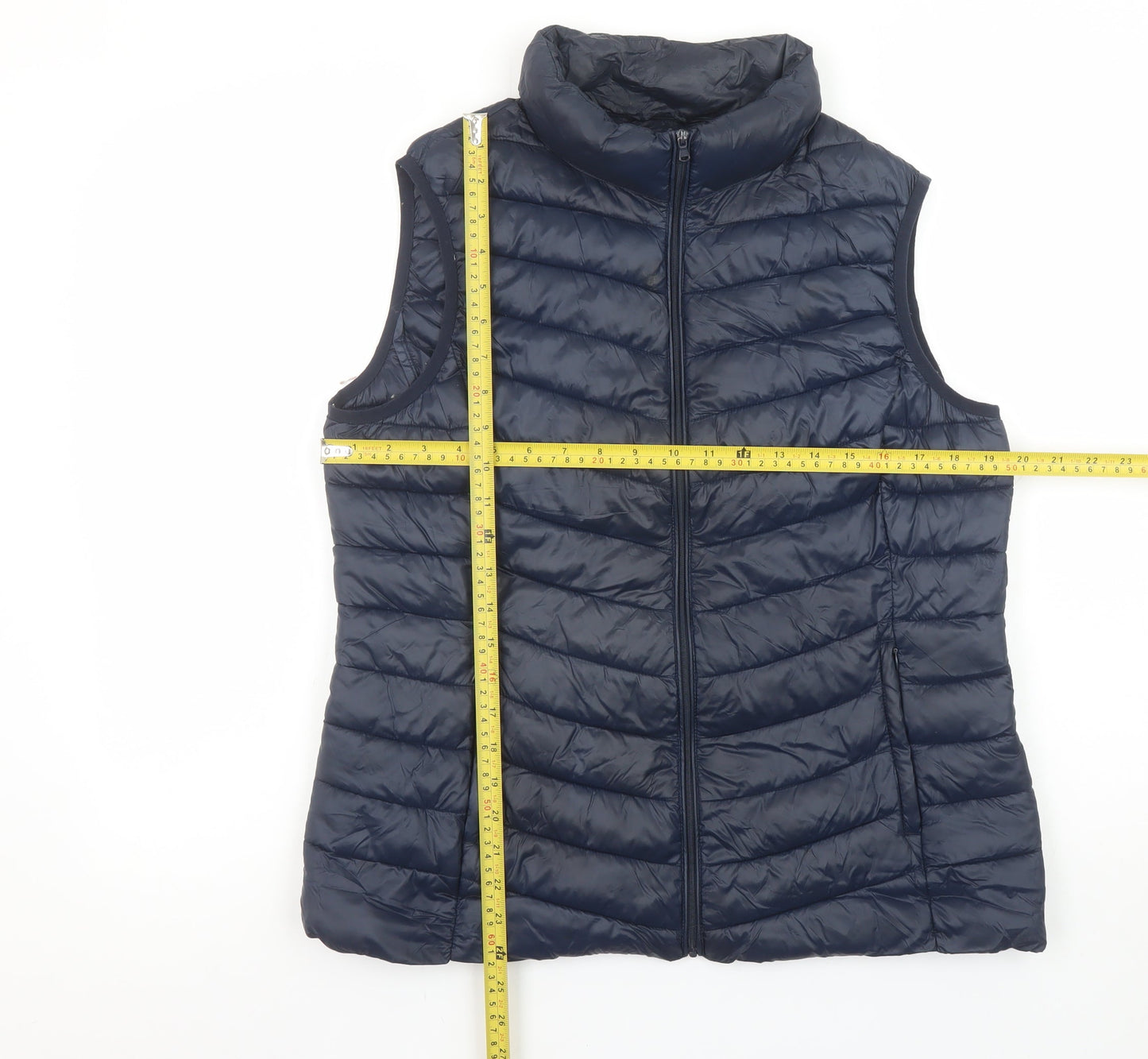 Mens UK Size M St. Bernard Blue Puffer Jacket