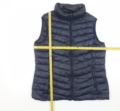 Mens UK Size M St. Bernard Blue Puffer Jacket