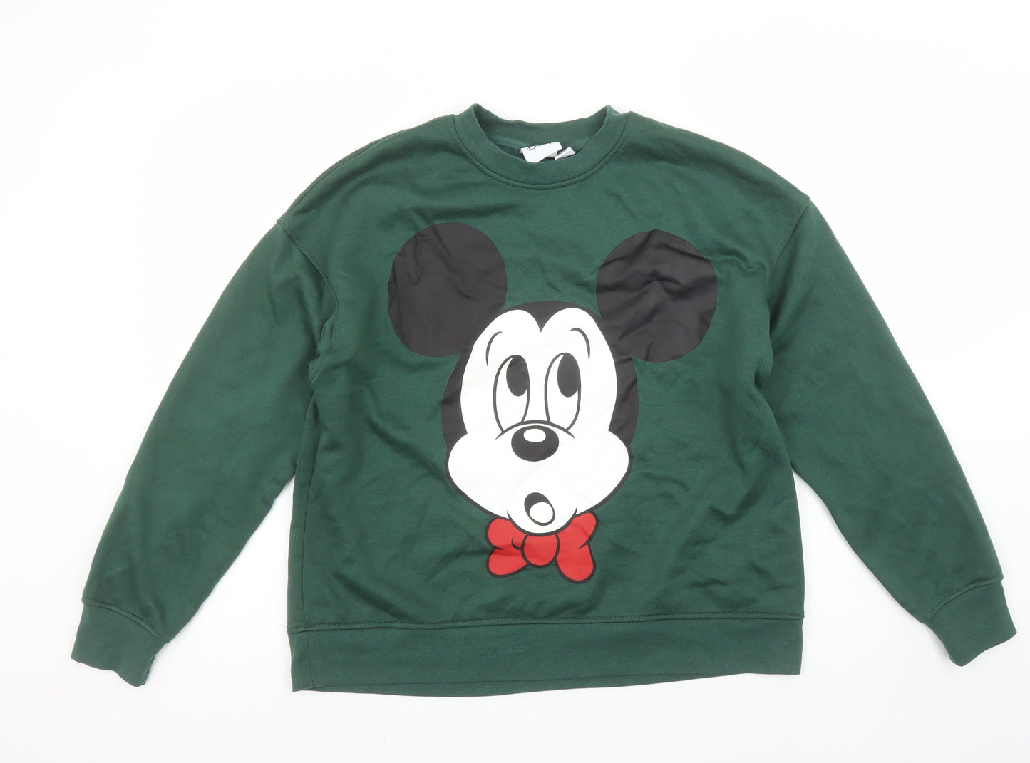Womens UK Size S Disney Green Pullover Sweatshirt