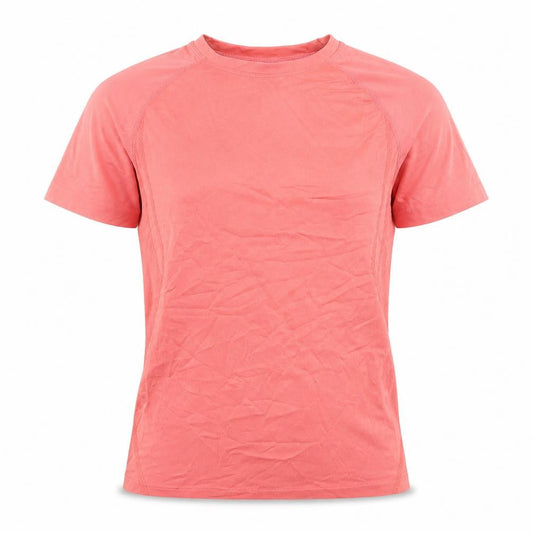Front view of Dunnes Women Pink XS Slim Fit Lightweight Activewear T-Shirt