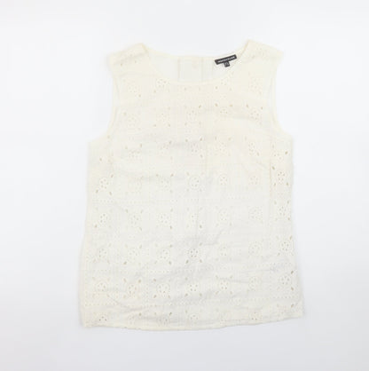 Womens UK Size 8 Warehouse Ivory Camisole Blouse