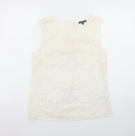 Womens UK Size 8 Warehouse Ivory Camisole Blouse