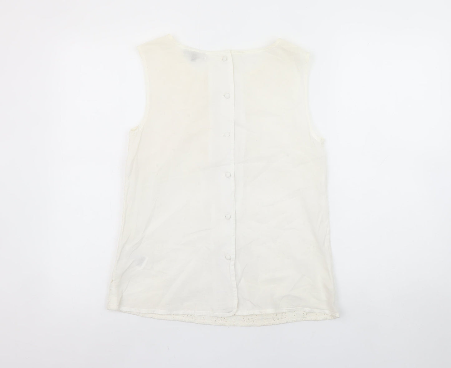 Womens UK Size 8 Warehouse Ivory Camisole Blouse