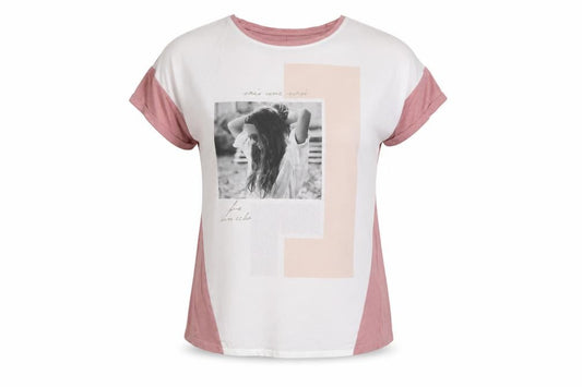 Womens UK Size 8 Dunnes Pink Basic T-Shirt