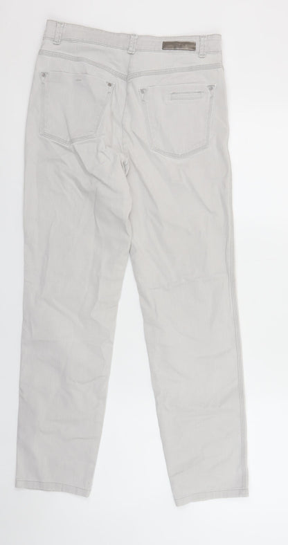 Womens UK Size 10 Bianca Regular Fit Straight Grey Jeans