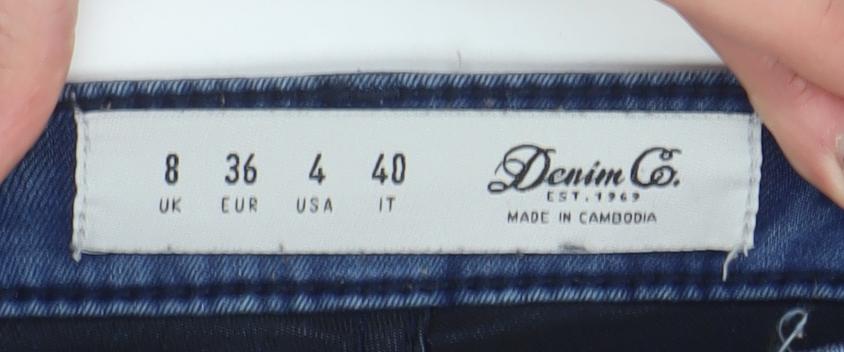 Womens UK Size 8 Denim Co. Slim Fit Skinny Blue Jeans