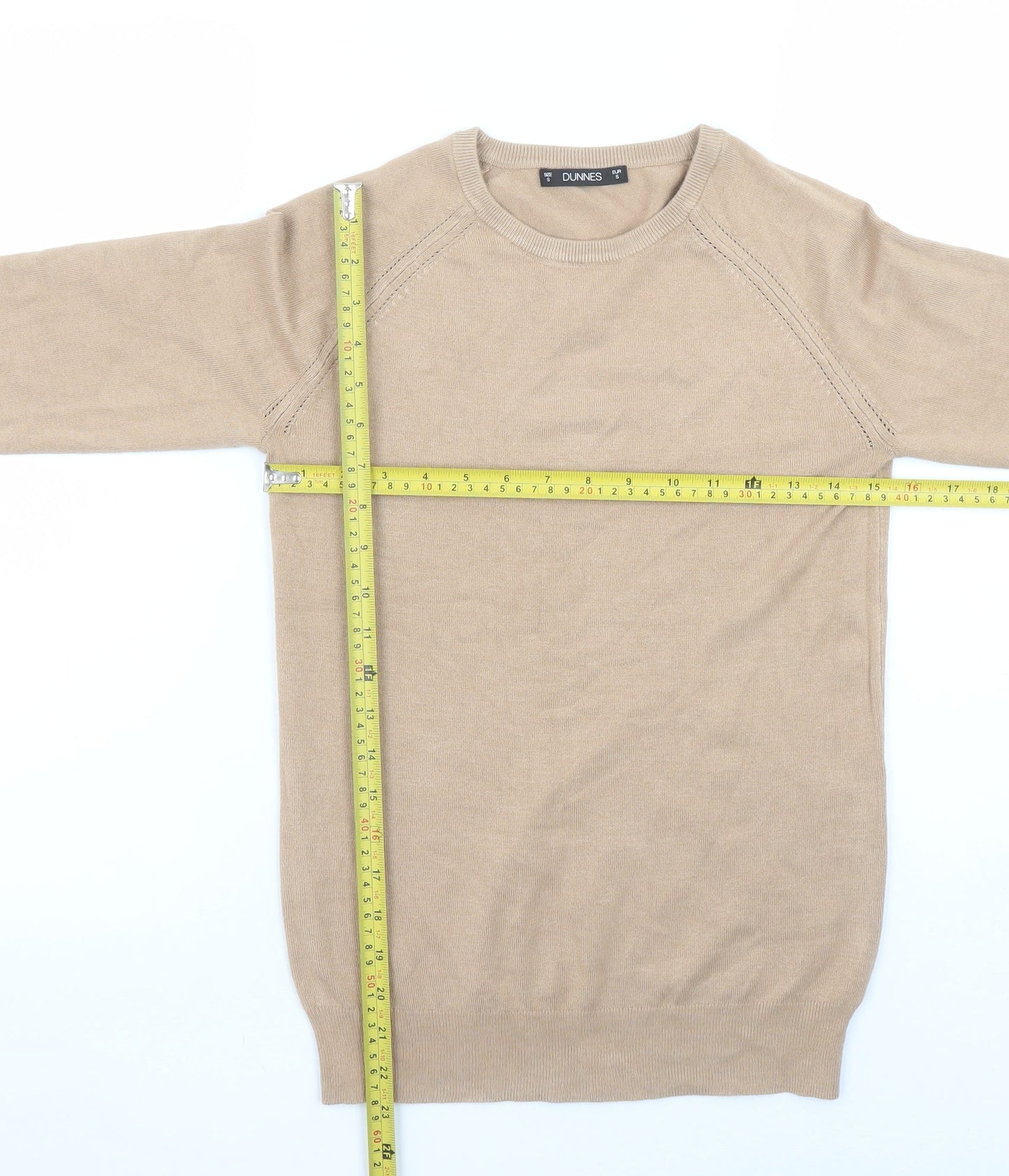 Womens UK Size S Dunnes Beige Pullover Jumper