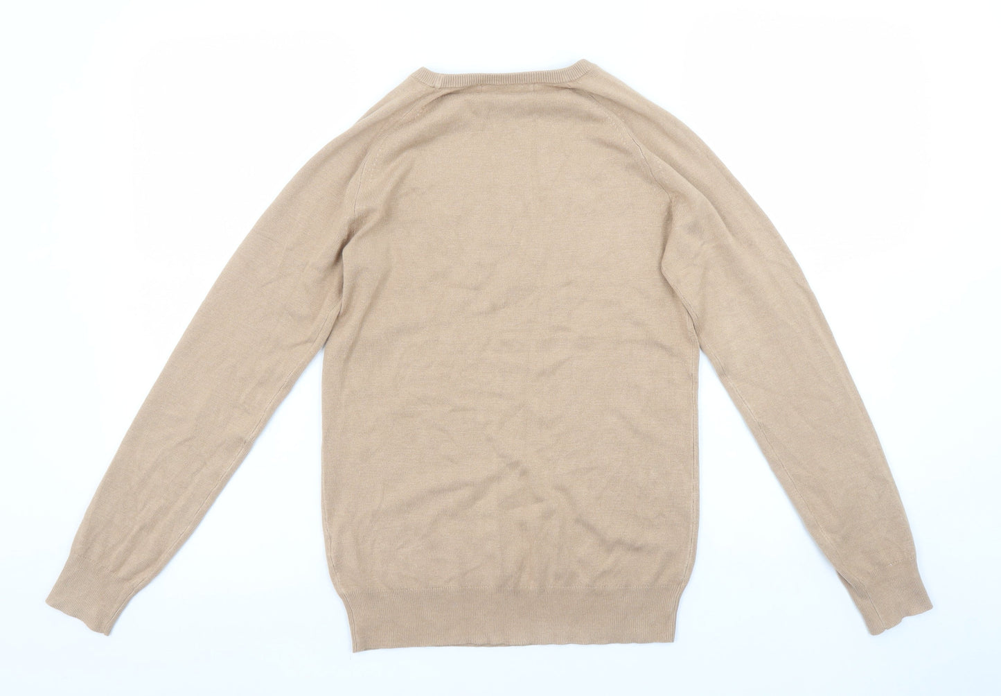 Womens UK Size S Dunnes Beige Pullover Jumper