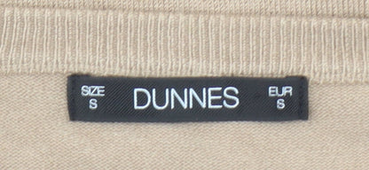 Womens UK Size S Dunnes Beige Pullover Jumper