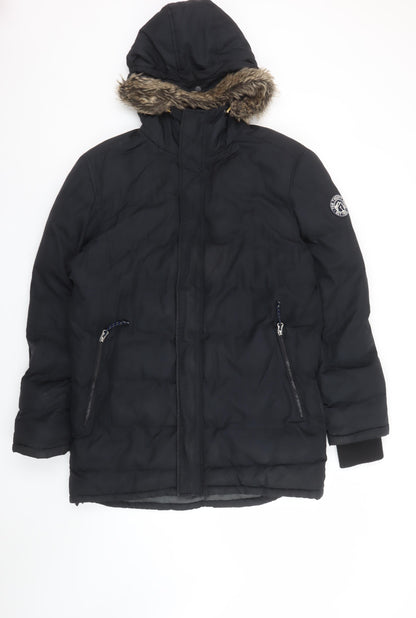 Mens UK Size S Tog Twenty Four Black Parka Coat