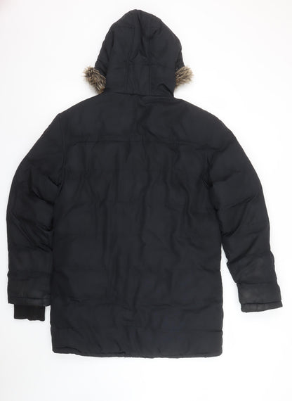 Mens UK Size S Tog Twenty Four Black Parka Coat