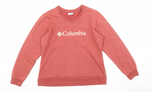 Womens UK Size L Columbia Pink Pullover Sweatshirt