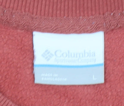 Womens UK Size L Columbia Pink Pullover Sweatshirt