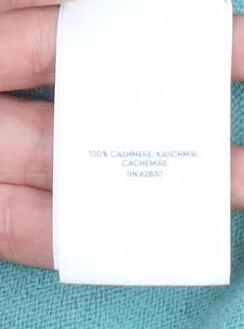 Lands' End Men's Green XL Cashmere V-Neck Jumper