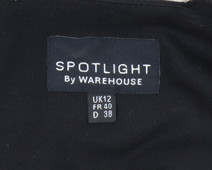Womens UK Size 12 Warehouse Fit & Flare Dress