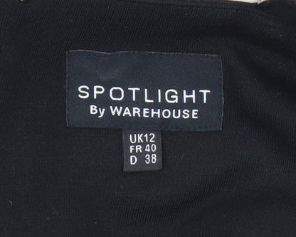Womens UK Size 12 Warehouse Fit & Flare Dress
