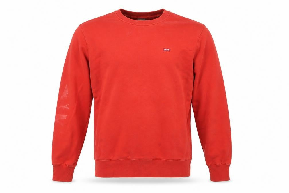 Mens UK Size S Levi's Red Pullover Sweatshirt